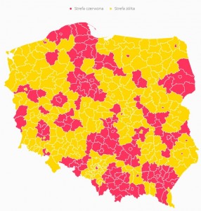 strefy żółte i czerwone - od 17.10.2020